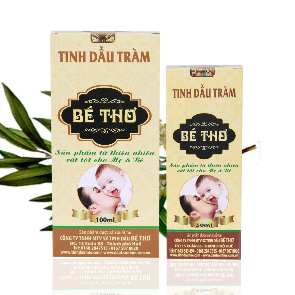 Tinh dầu tràm nguyên chất bé thơ huế chính hãng công ty sản xuất tinh dầu - ảnh sản phẩm 1