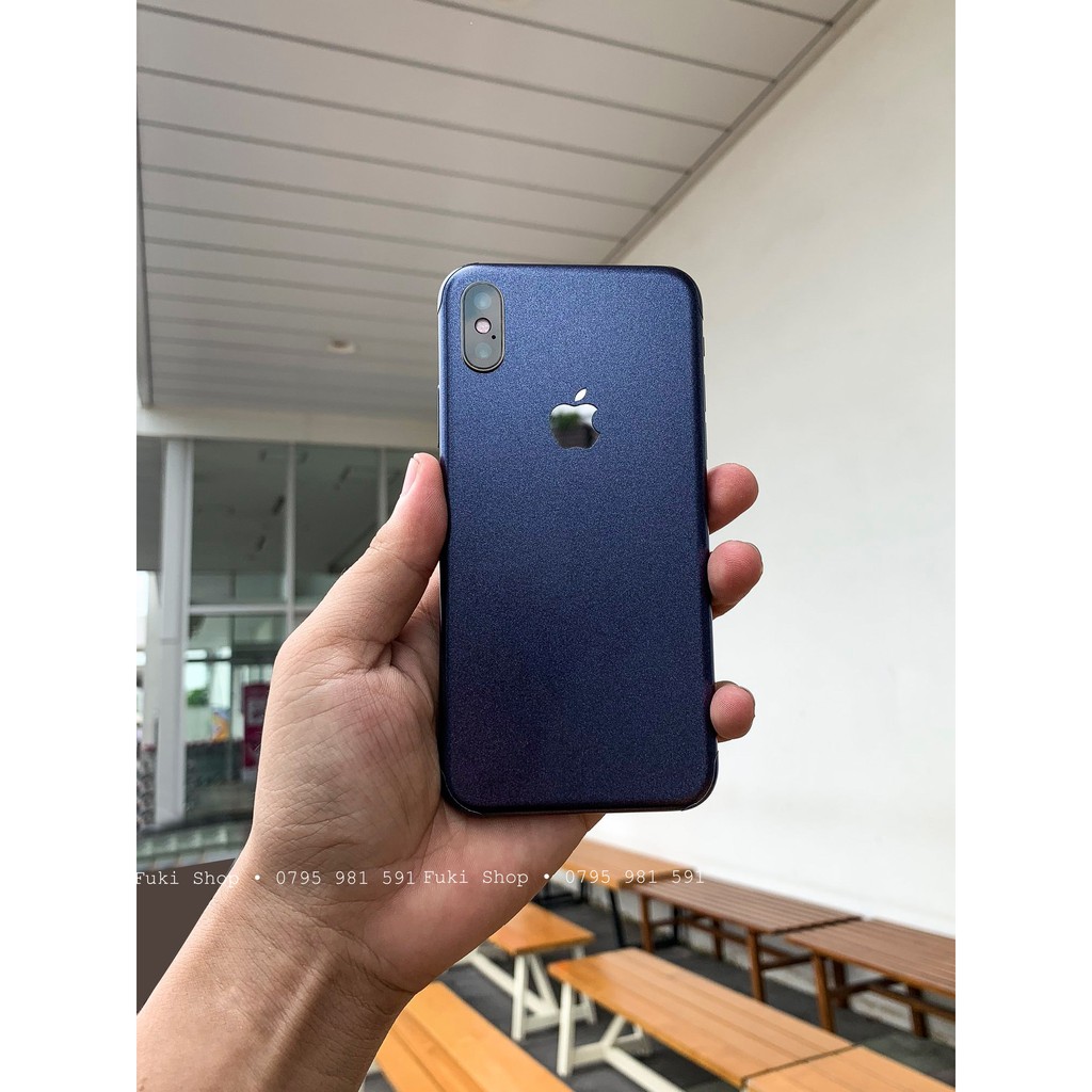 [IPHONE]Tấm Dán Skin FULL Viền Màu Cobalt Blue Matte 5 6 7 6plus 7plus 8plus X XS XR XSMAX 11 PRO MAX 12 PRO MAX