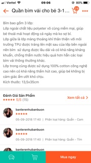 Quần bỉm vãi cho bé