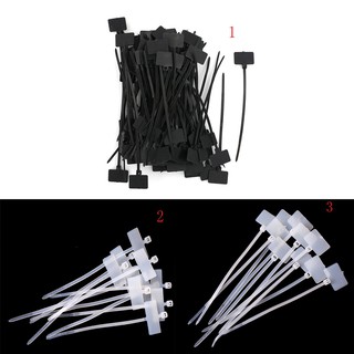 COMBO 100 Dây rút, dây thít nhựa trắng, đen dùng để đánh dấu