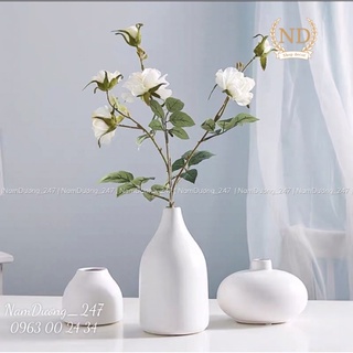 Bình gốm cắm hoa phong cách Hàn