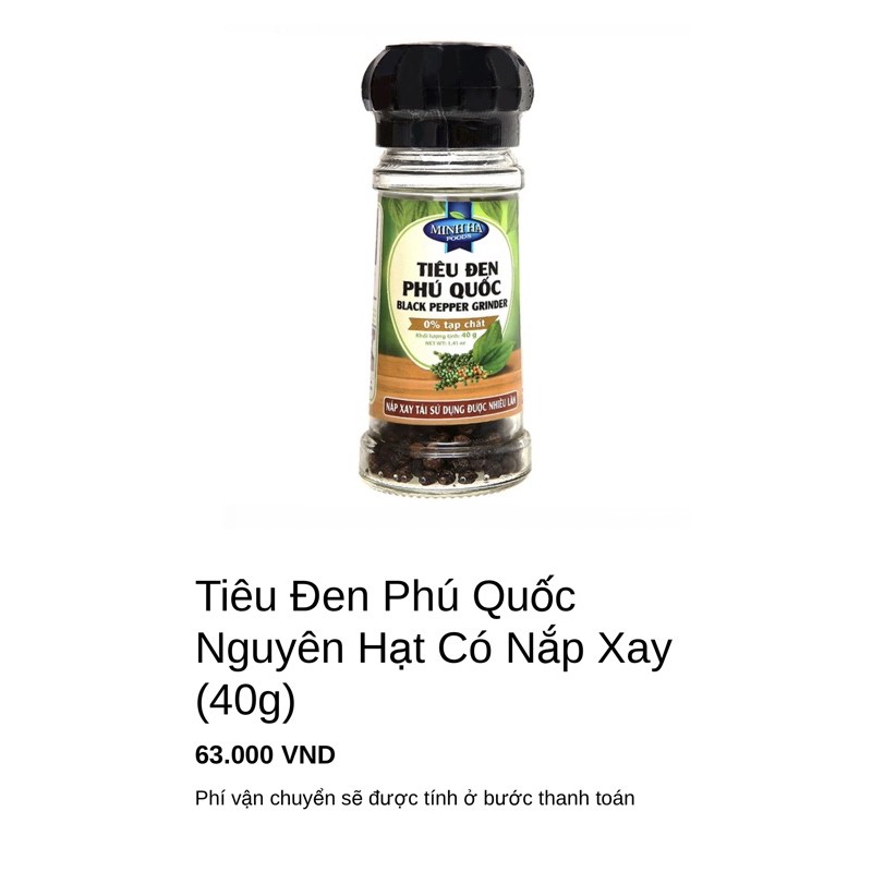 Tiêu đen Phú Quốc 40(