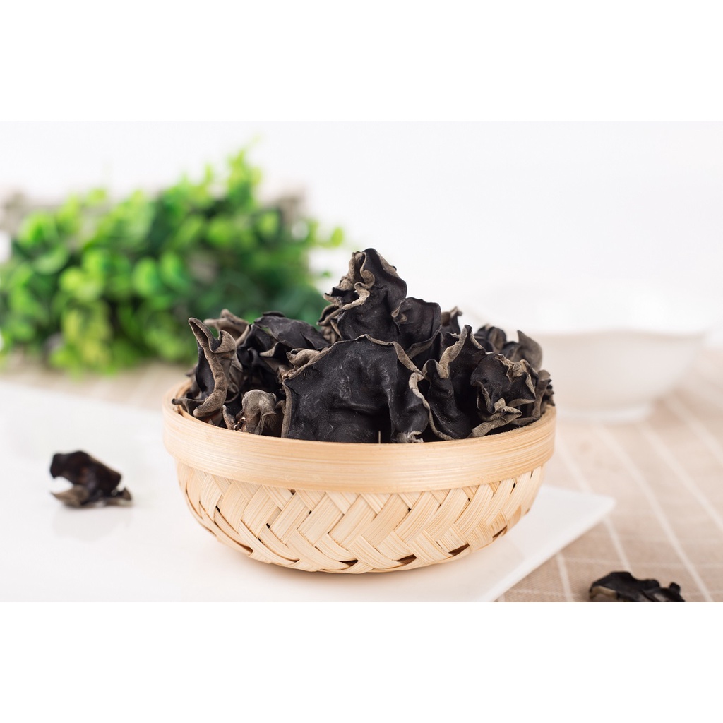 Túi 100gr nấm mèo nấm mộc nhĩ khô nguyên liệu chế biến món ăn