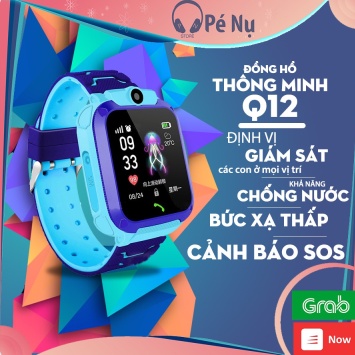 Đồng hồ thông minh định vị trẻ em không thấm nước Q12 Gắn điện thoại Đồng hồ thông minh Q12 với máy ảnh HD hình ảnh *FEEL