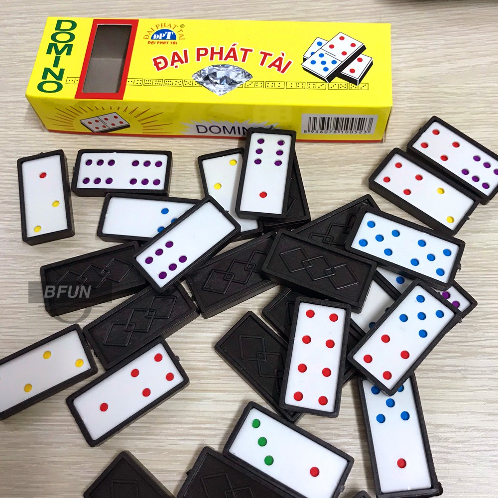 Cờ DOMINO ĐẠI PHÁT TÀI Cao Cấp - Quân Cờ Bằng Nhựa, Boardgame, Đồ Chơi Trẻ Em BFUN