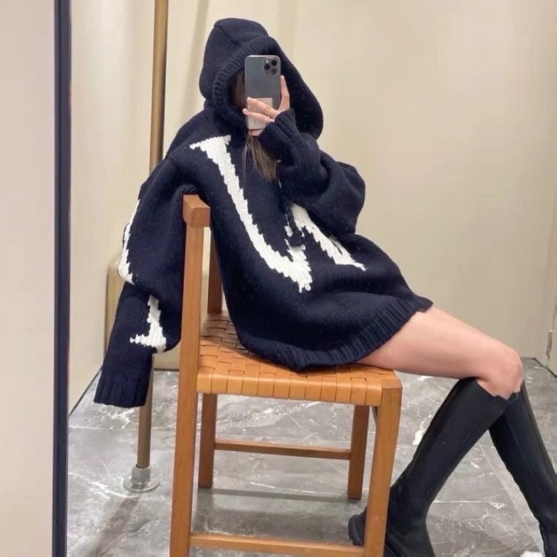 Áo len hoodie W