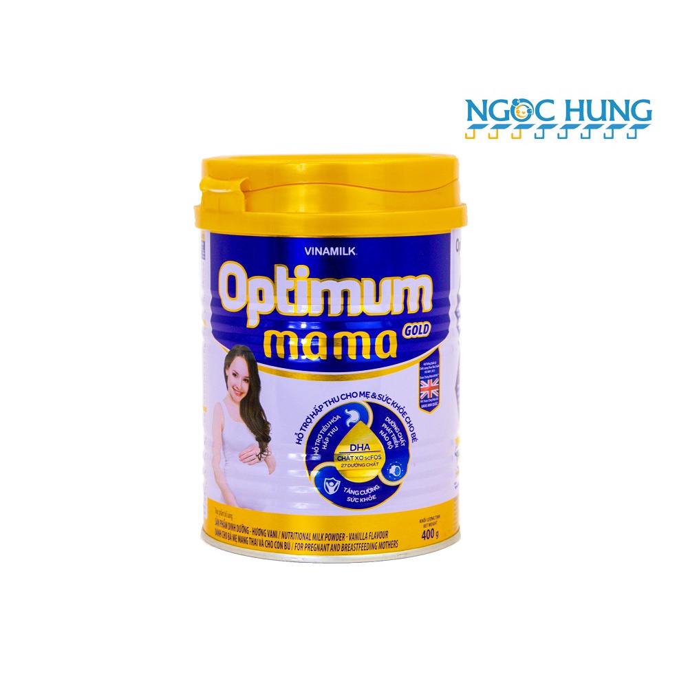 Sữa bột Optimum Gold Mama dành cho bà mẹ mang thai và đang cho con bú lon thiếc 400g và 900g