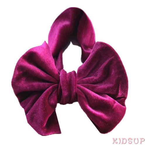 Băng đô cài tóc vải nhung bản rộng màu sắc dễ thương dành cho bé gái chất lượng cao