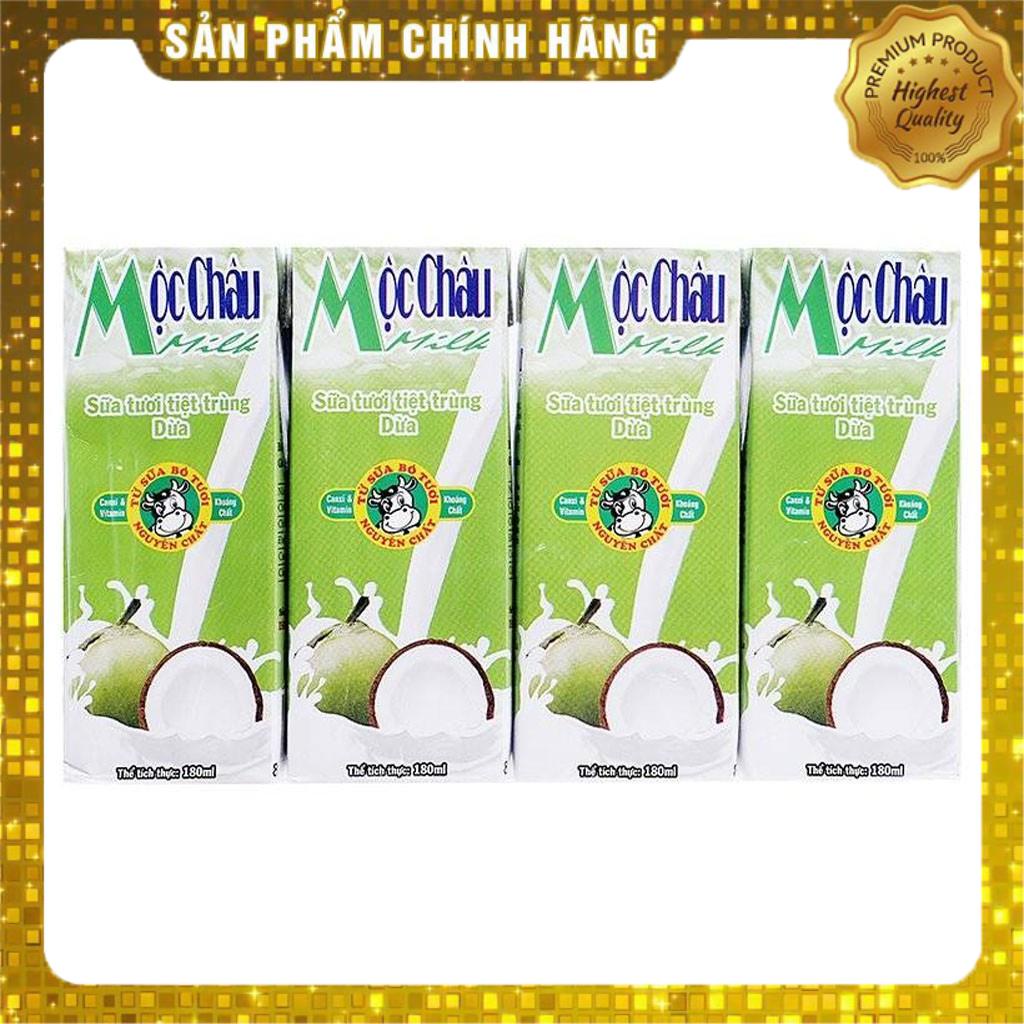 Sữa mộc châu hộp 180ml (vỉ 4 hộp)