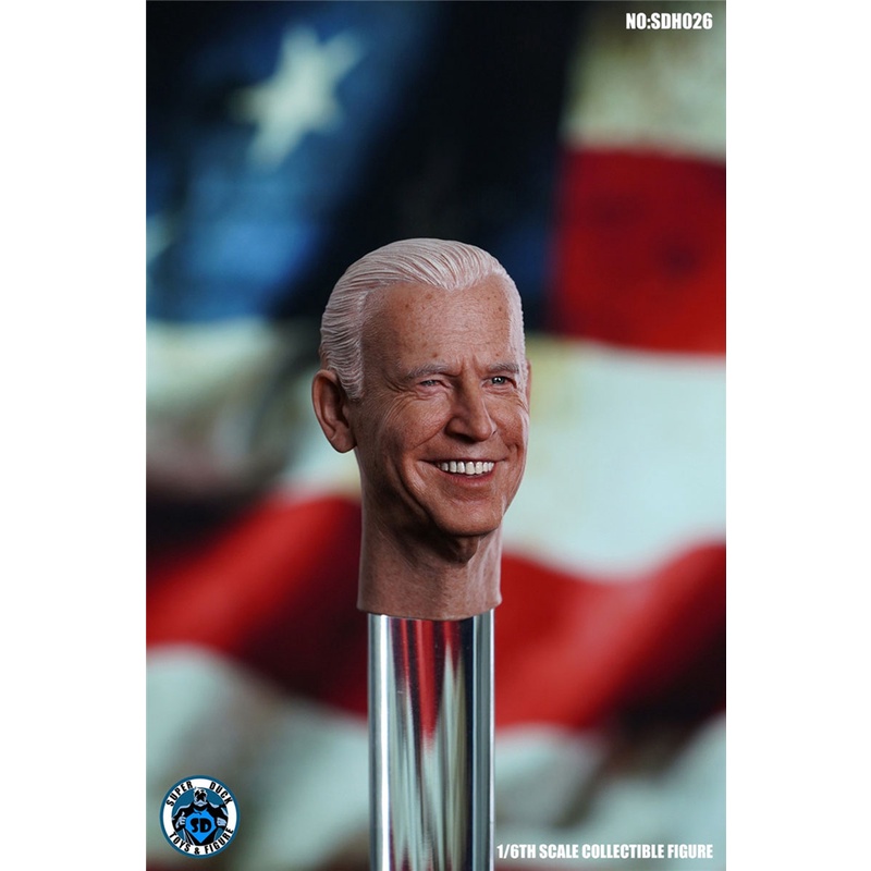 Mô Hình Đầu Điêu Khắc Nhân Vật Joe Biden Trong SUPER DUCK SDH026 Tỉ Lệ 1 / 6 Cho Thân Búp Bê 12 "