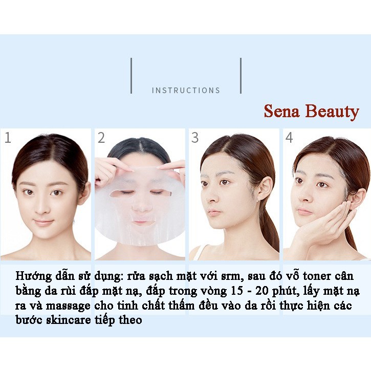 Combo 5 Mặt Nạ Dưỡng Trắng Da Cấp Ẩm Skin Care M'aycreate Water Lotus Whitening Mask | BigBuy360 - bigbuy360.vn