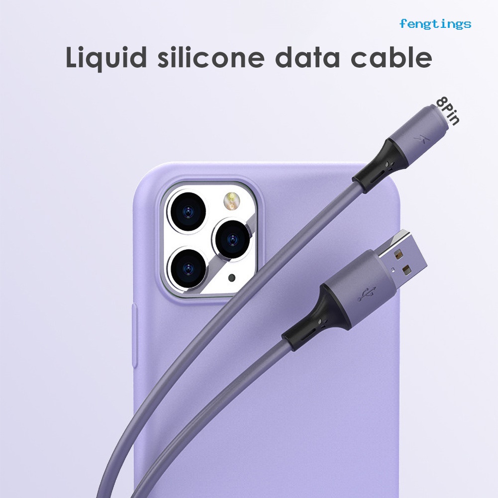 Dây Cáp Sạc Truyền Dữ Liệu 1m Type-C 8Pin 3A Cho iPhone/Android