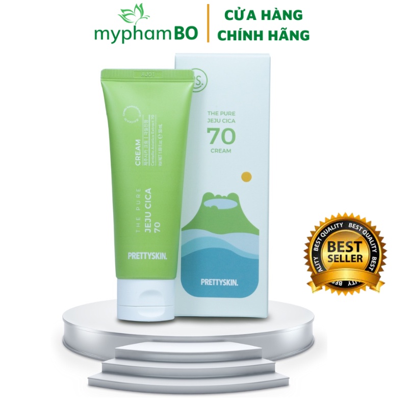 Kem Dưỡng Rau Má Jeju cica Pretty Skin Dành Cho Da Dầu Mụn