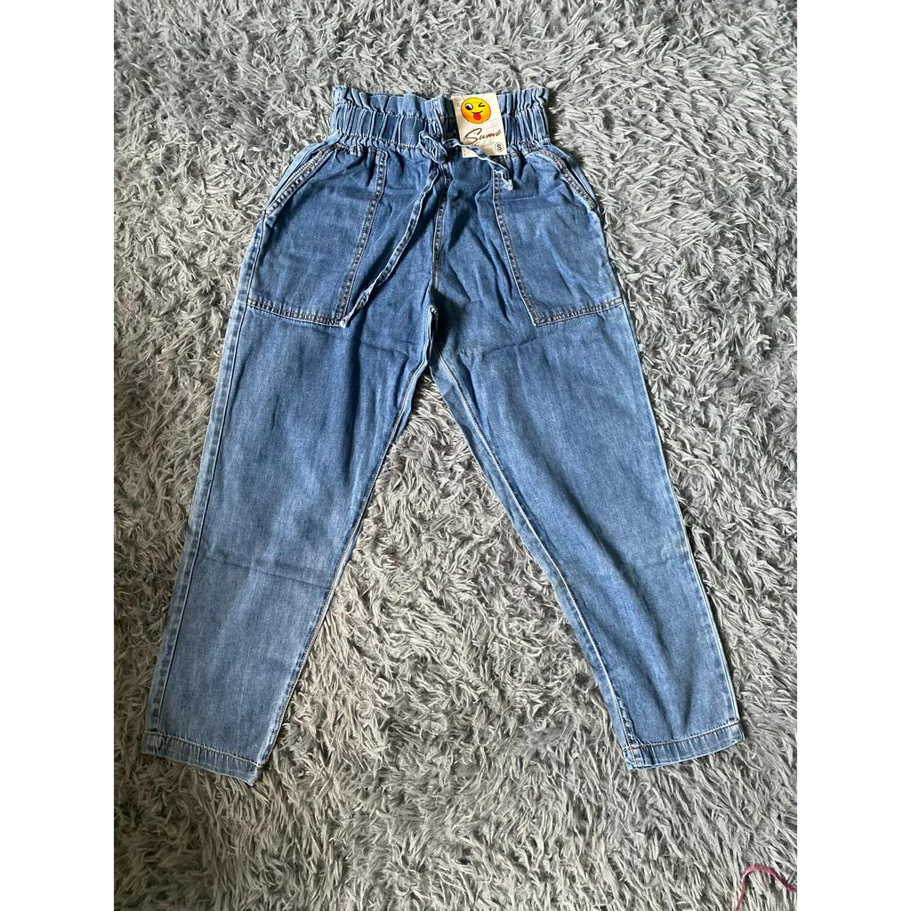 XẢ LỖ Quần Baggy Jeans Lưng Cao Rách Cá Tính Hot