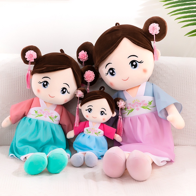 Búp Bê Công Chúa Anna Mặc Váy Hán Phục Nhồi Bông Dễ Thương