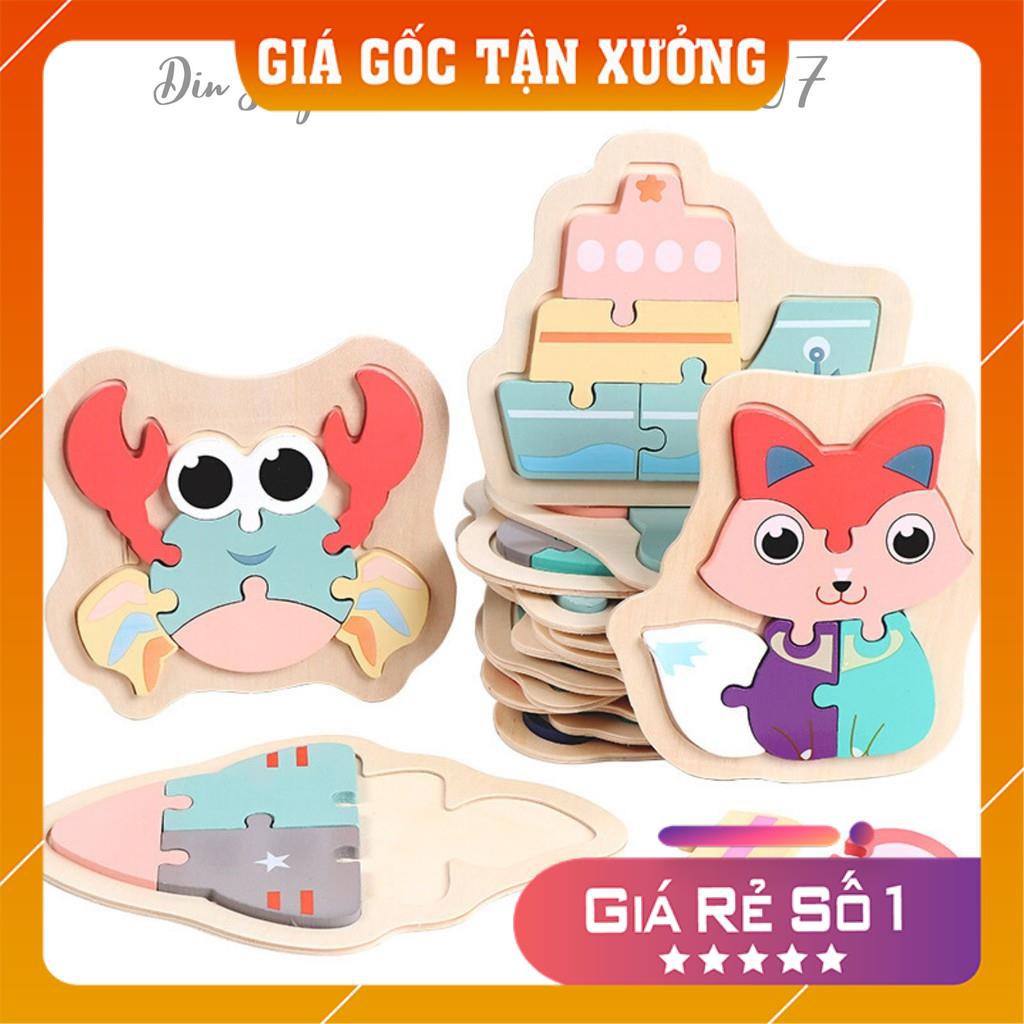 Xếp Hình Gỗ 3D QUÀ TẶNG CHO BÉ Đồ Chơi Xếp Hình Bằng Gỗ 3D An Toàn Cho Sức Khỏe Và Phát Triển Trí Tuệ Của Trẻ