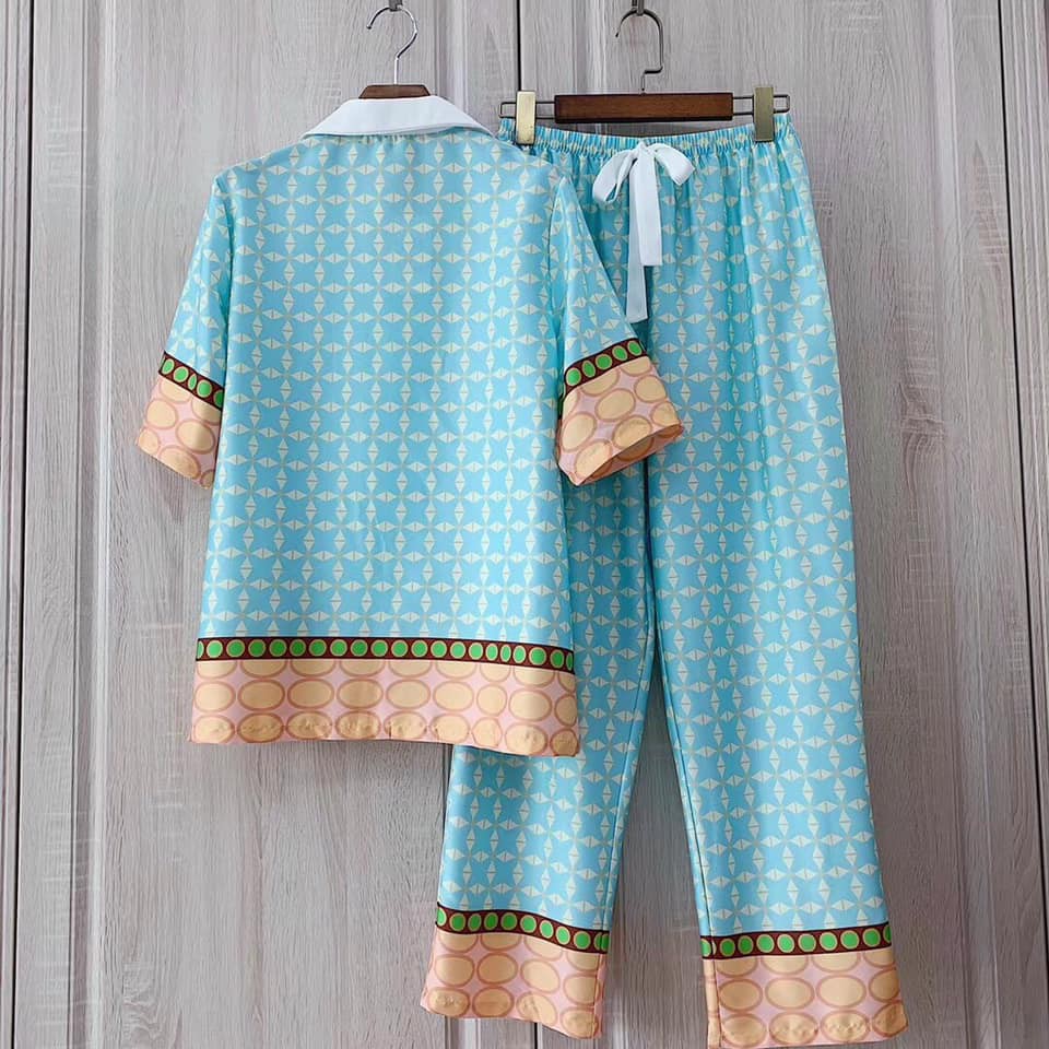 [Hàng Sẵn chuyên Sỉ] B311 bộ đồ ngủ  pijama lụa QCCC , chất đẹp mềm mịn.