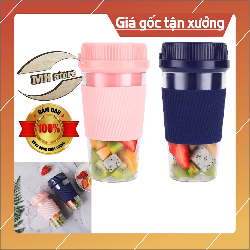 [Bán chạy nhất] Máy xay sinh tố cầm tay mini 400ml hàng nhập khẩu sạc pin, tiện lợi cho những chuyến đi xa-bảo hành 3 th