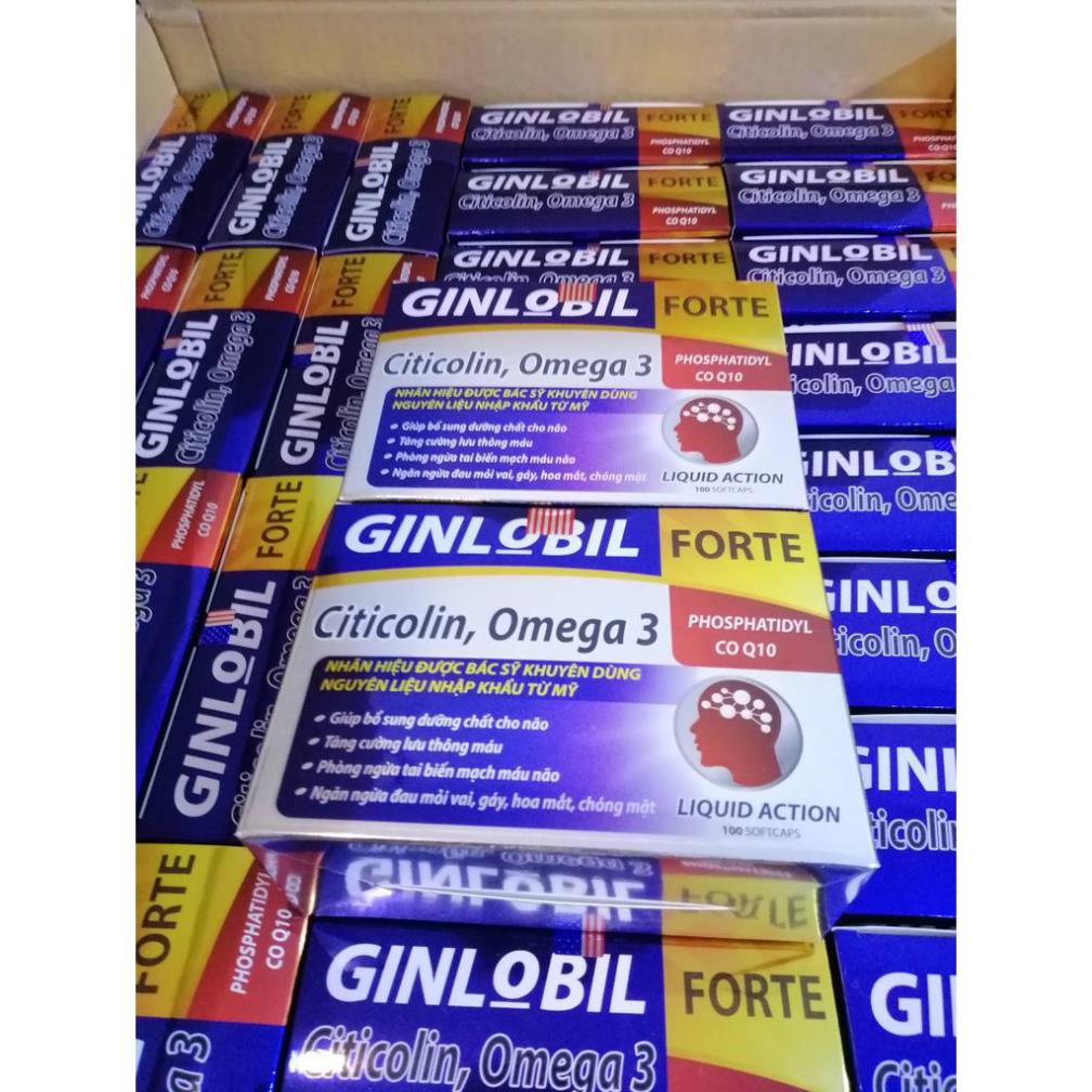 GINLOBIL FORT tăng cường lưu thông tuần hoàn máu não, Giúp bổ sung dưỡng chất cho não, phòng ngừa, làm tan cục máu đông