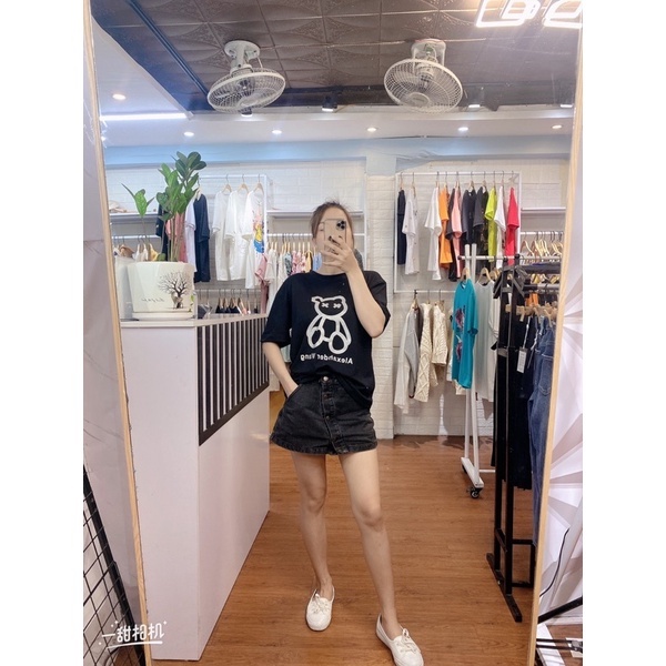 Áo phông nữ, áo thu nữ form rộng phản quang chất cotton thái cực mát tay lỡ năng động | BigBuy360 - bigbuy360.vn