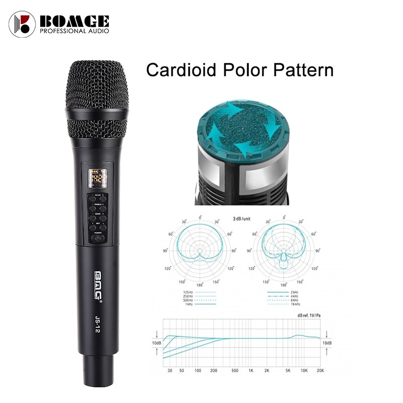 Mic Hát Karaoke Không Dây Kèm 2 Micro Tiện Dụng