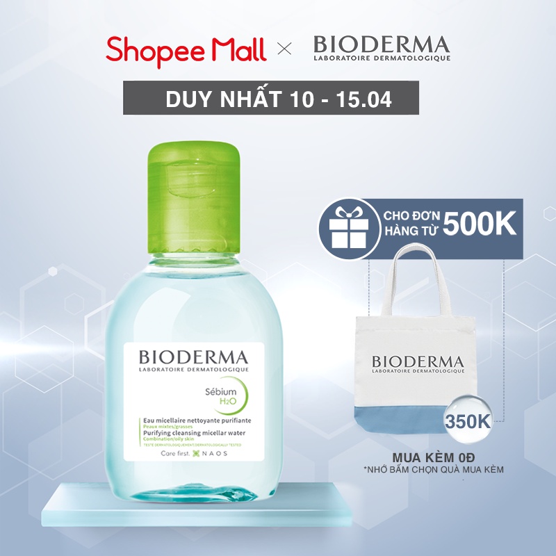 Dung dịch làm sạch và tẩy trang công nghệ Micellar Bioderma Sebium H2O 100ml