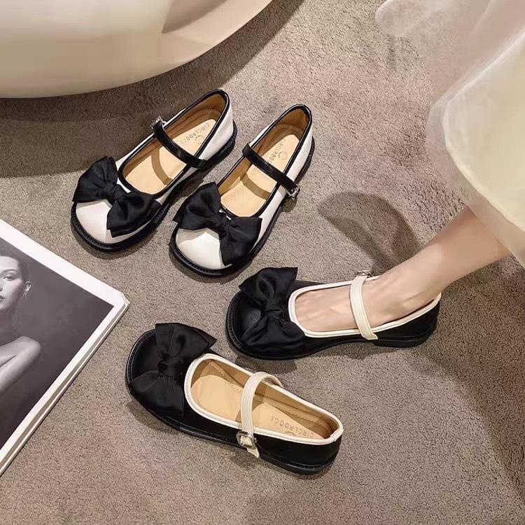 giày oxford phối nơ chất da mềm trẻ trung cá tính tobishop 1020