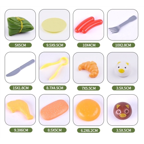 Bộ đồ chơi nấu ăn - Bánh bao , Dimsum , Há cảo , Pizza đầy đủ phụ kiện nhà Bếp, 84 chi tiết (Hàng Sẳn TP.HCM)