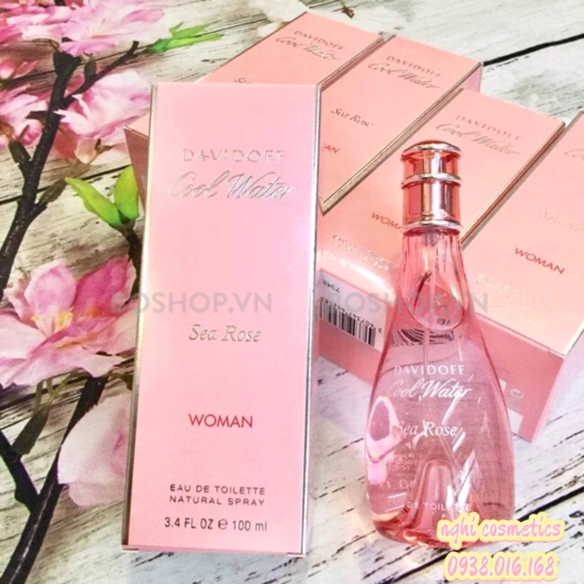 Nước hoa nữ davidoff cool water sea rose 100ml