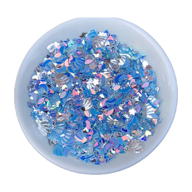Gói kim sa lấp lánh làm từ PVC nhiều kiểu dáng hỗn hợp trang trí móng tay và đồ thủ công epoxy resin nghệ thuật DIY
