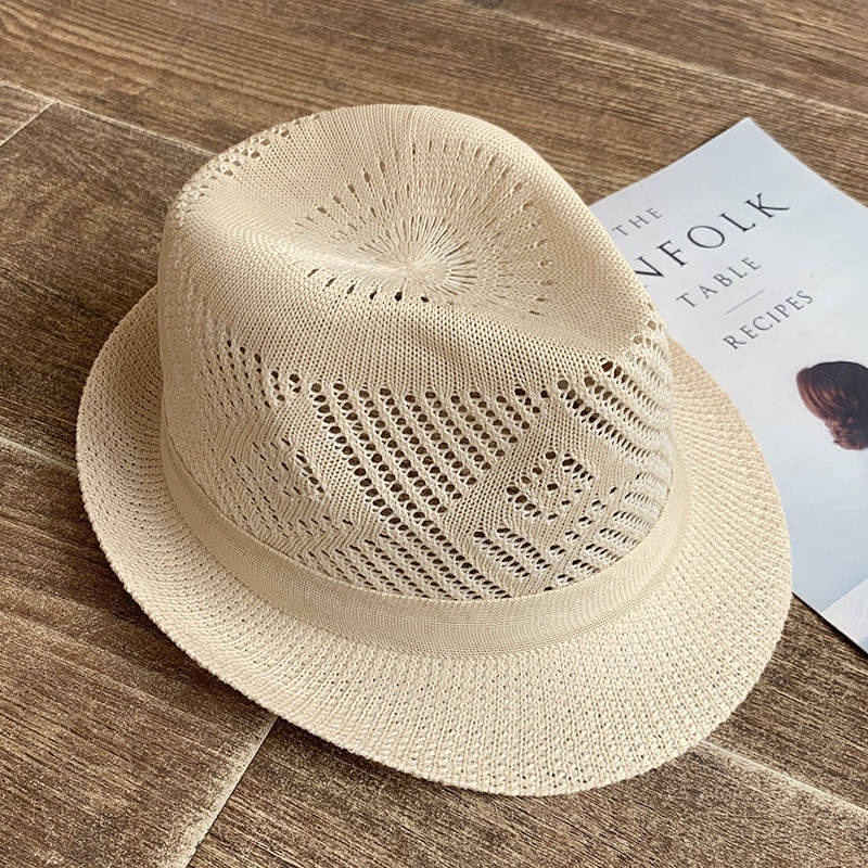 Mũ Cói Chống Nắng Thoáng Khí Thời Trang Đi Biển Mùa Hè Cho Nam Trung Niên