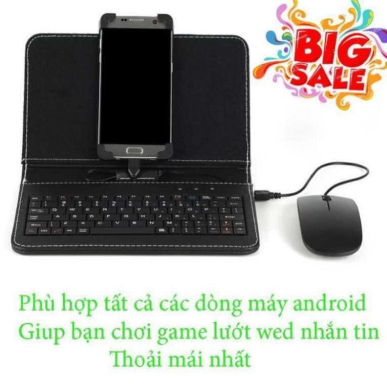 ✔️ Bao Da Bàn Phím Chơi Game Có Chuột Cho Điện Thoại Smartphone, Máy Tính Bảng Hệ Điều Hành Android [Bảo Hành 1 Đổi 1]