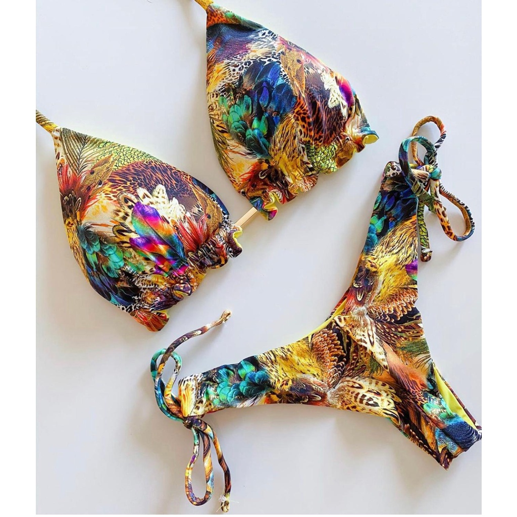Bộ Đồ Bơi Bikini 2 Mảnh Có Đệm Nâng Ngực Quyến Rũ Dành Cho Nữ 2022