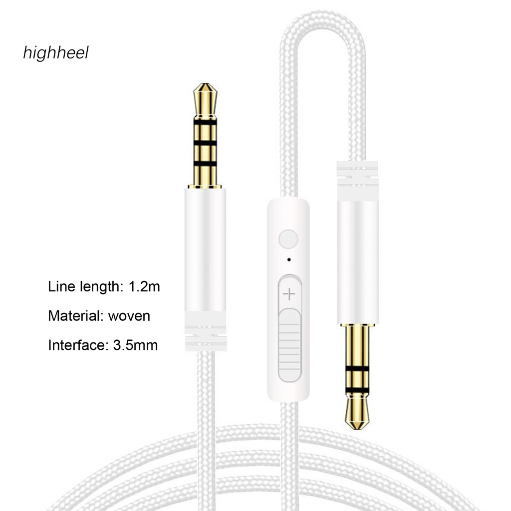 Dây Cáp Âm Thanh Vỏ Kim Loại Từ Giắc Cắm 3.5mm Sang Cổng Cắm 3.5mm