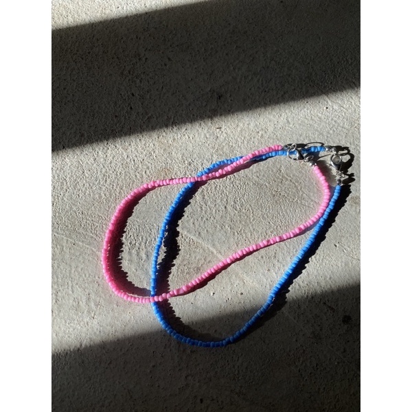 Vòng cổ nữ hạt cườm trơn mùa hè size 37cm