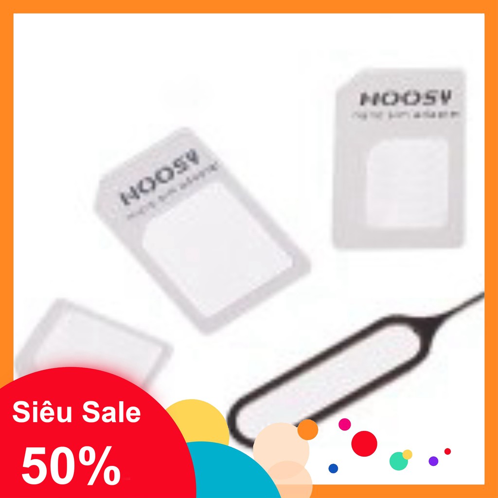 [FREESHIP] Bộ chuyển đổi Micro và nano sim thành sim thường 3 in 1 (Trắng) - Hàng chất lượng, cam kết giá tốt nhất miền 