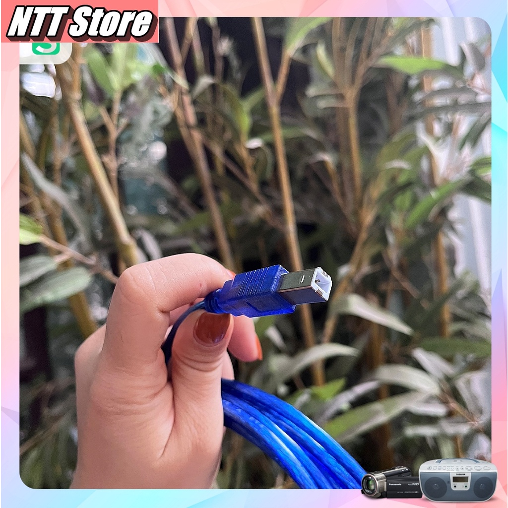 Dây cáp máy in chống nhiễu cao cấp chuẩn usb 2.0 chất liệu nhựa tốt hàng mới 100% - NTT Store