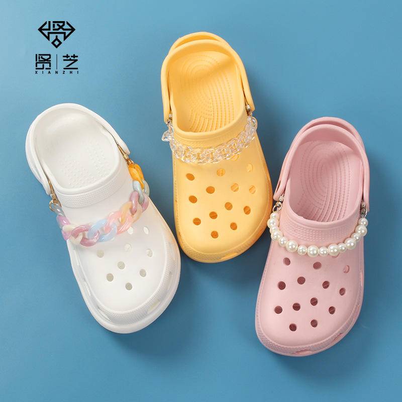 sticker dép crocsPhụ Kiện Trang Trí Dây Xích Gắn Giày Dép Tiện Dụng