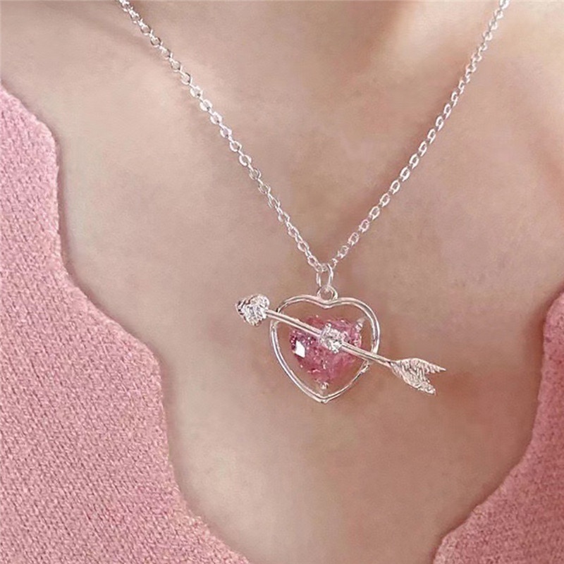 Vòng cổ Nữ Trang Mặt Hình Mũi Tên One Mũi Tên Đính Đá Sang Trọng