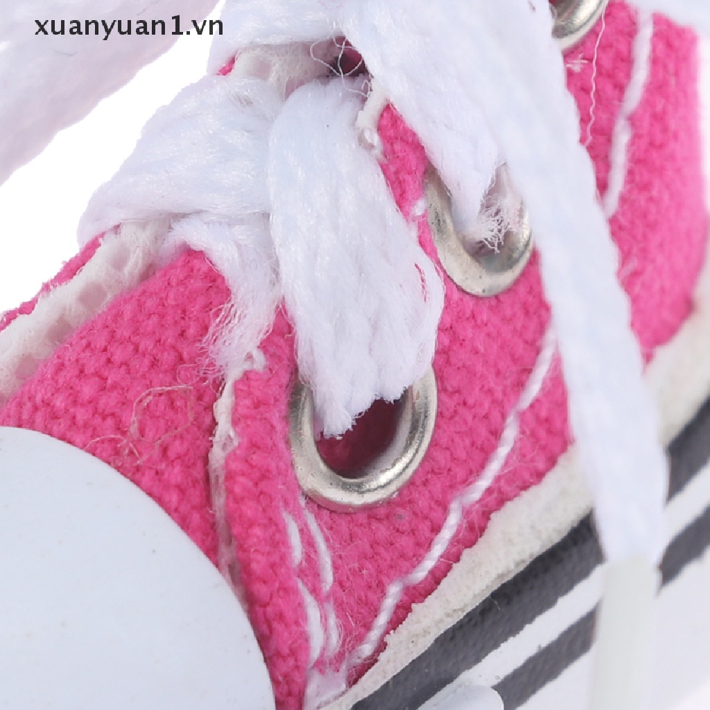 Giày Thể Thao Canvas Mini 3.5cm Dễ Thương Cho Búp Bê Tỉ Lệ 1 / 6