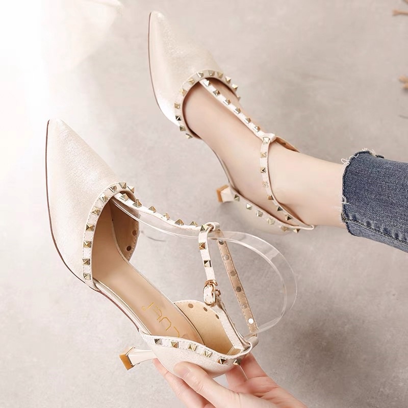 SALE— Giày cao gót đinh tán LUFI BIG SIZE 41-42-43
