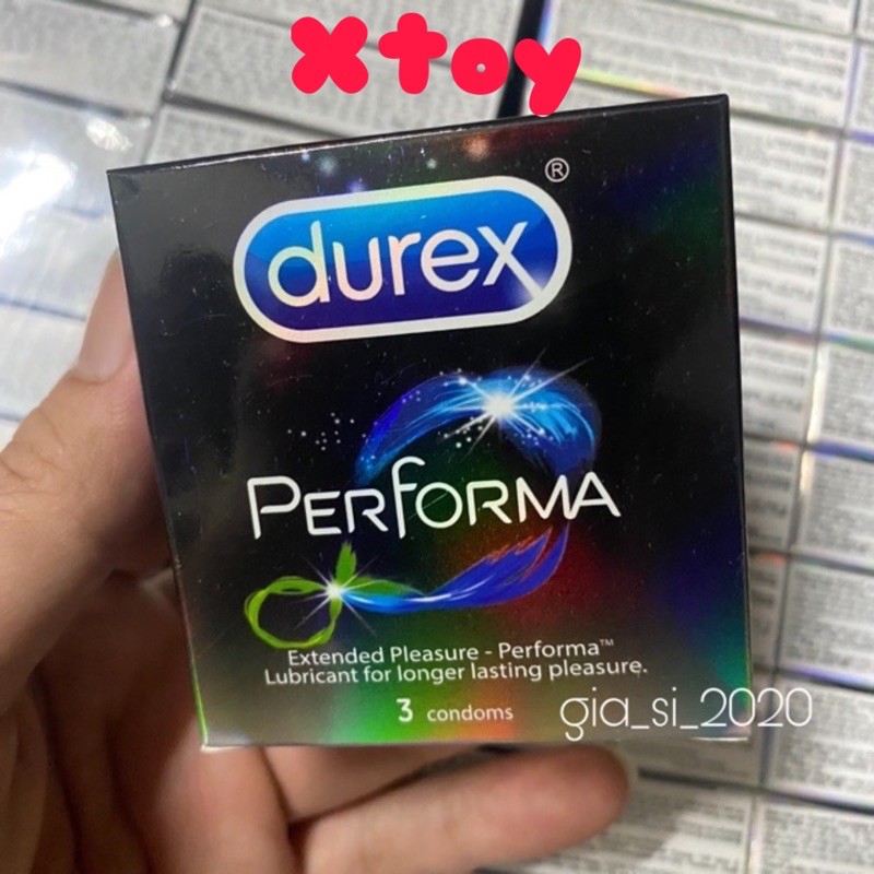 Bao Cao Su Kéo Dài Thời Gian Durex Performa Hộp 3 cái