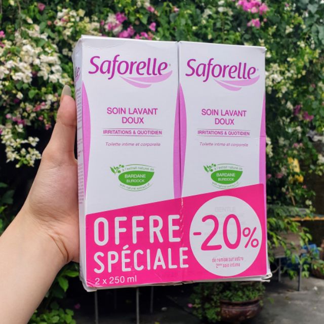 Dung dịch vệ sinh Saforelle bill pharmacie monge pháp