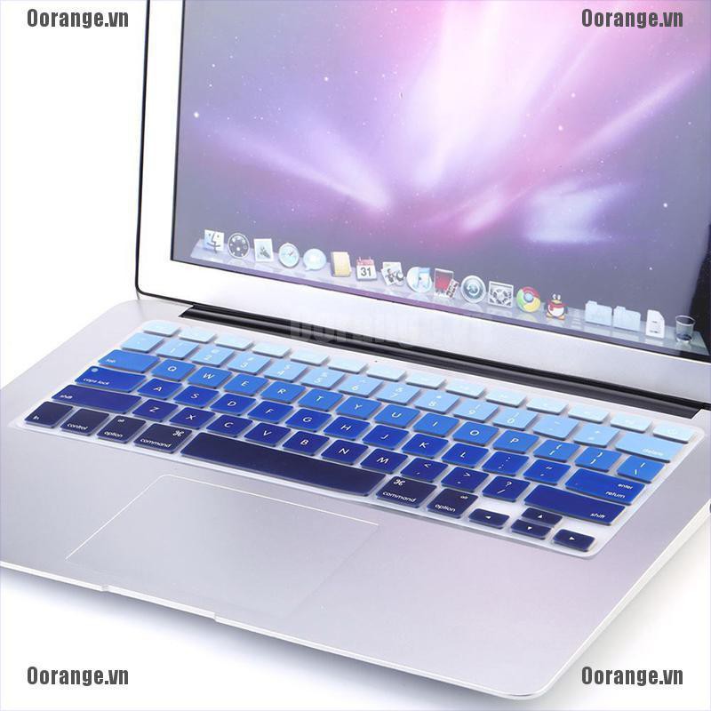 Miếng chống bụi bàn phím laptop chất liệu silicon MT màu sắc xinh xắn cho iMac Macbook Pro 13" 15" BH