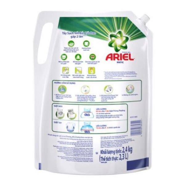 [HOT] Nước Giặt Ariel Matic Túi 2,4Kg