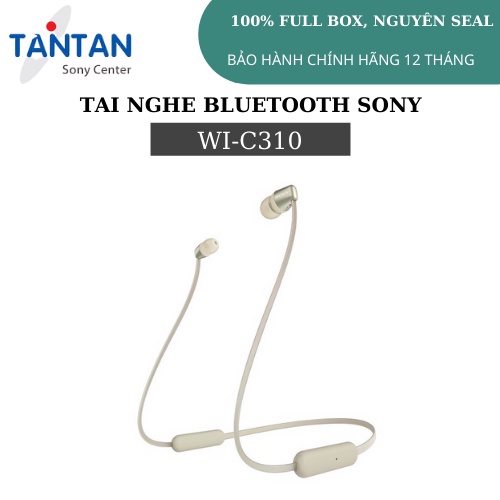 Tai Nghe BLUETOOTH 5.0 Sony WI-C310 | Siêu nhẹ 19g - Pin 15h - Sạc nhanh - Nghe gọi chất lượng cao - Âm thanh đậm chất