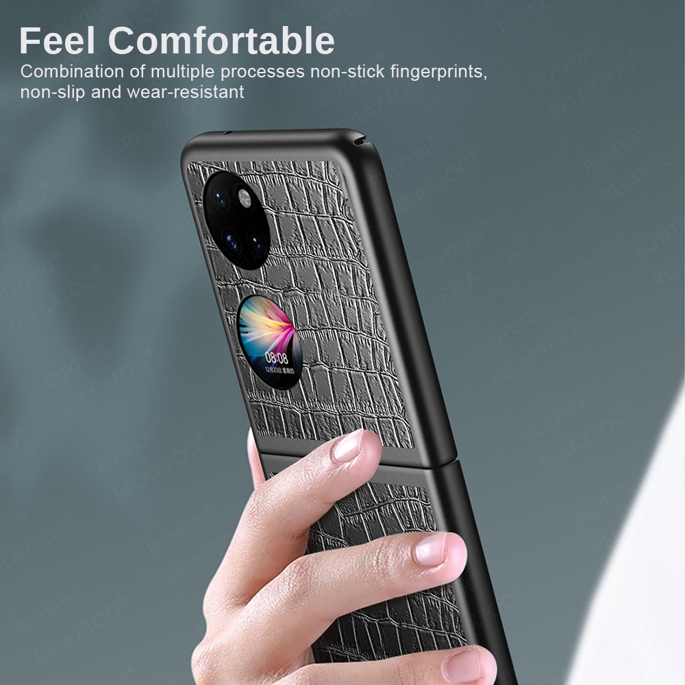 Bao Da Điện Thoại Nắp Gập Họa Tiết Da Cá Sấu Có Túi Cho Huawei P50 Huawei P50 Huawei P50