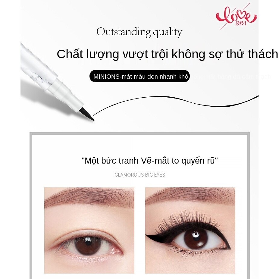 [Hàng mới về] Bút Kẻ Mắt Chống Thấm Nước Và Mồ Hôi Lâu Trôi Không Nhòe Thiết Kế Vỏ Họa Tiết Đá Cẩm Thạch | BigBuy360 - bigbuy360.vn