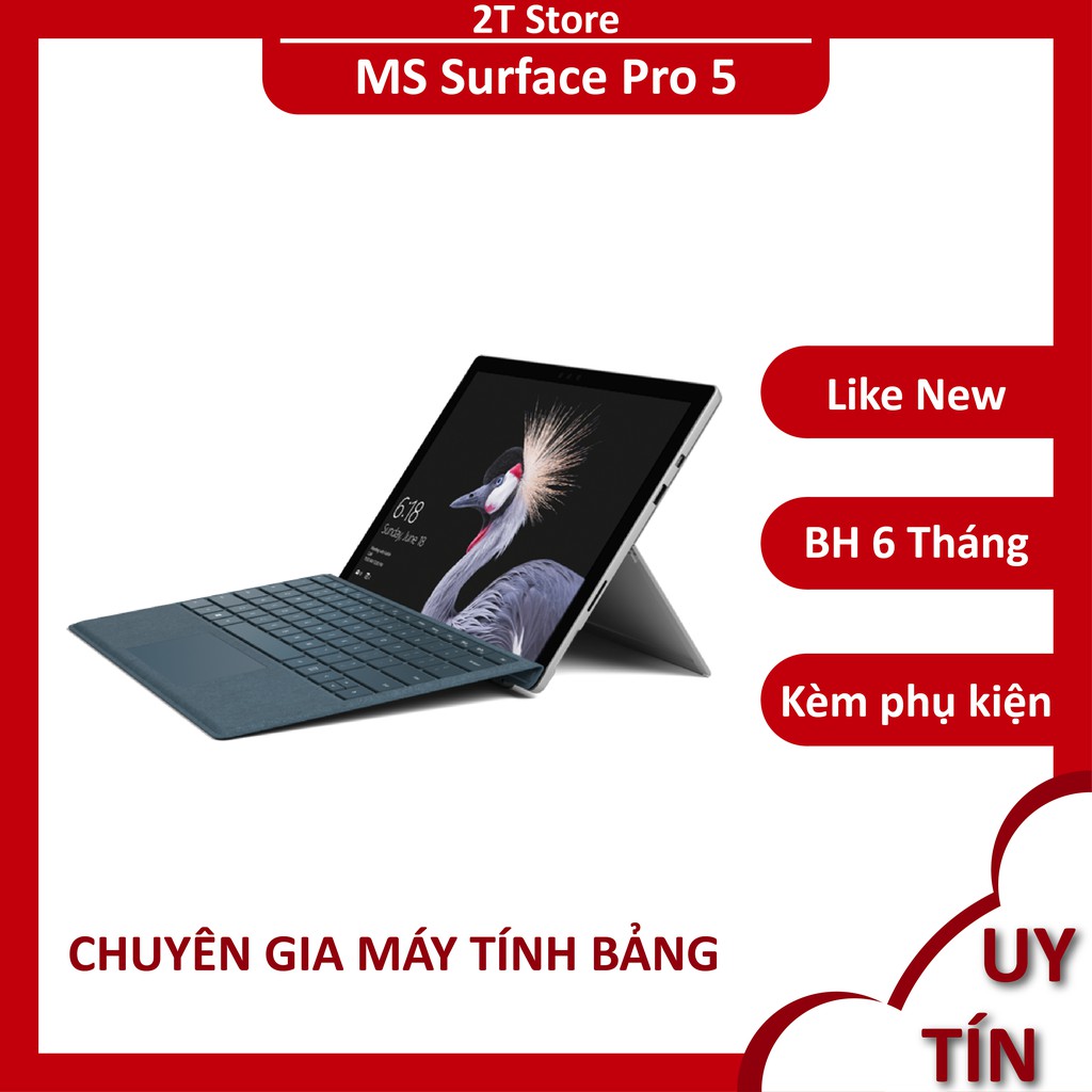 Laptop 2 trong 1 Surface Pro 5 kèm bàn phím màn cảm ứng 2K Win 10 | BigBuy360 - bigbuy360.vn