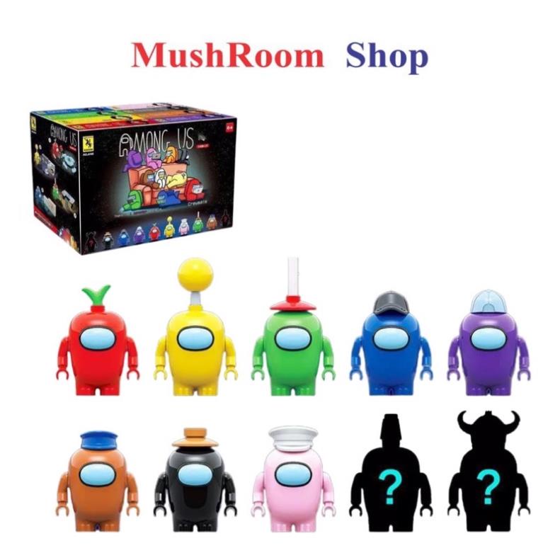 Trọn bộ đủ 8 hộp lego among us đủ màu cho bé